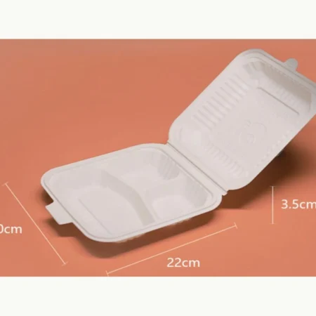 8 Inch 3-Compartment Burger Box