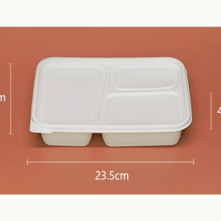 3-Compartment 900ml Meal Box