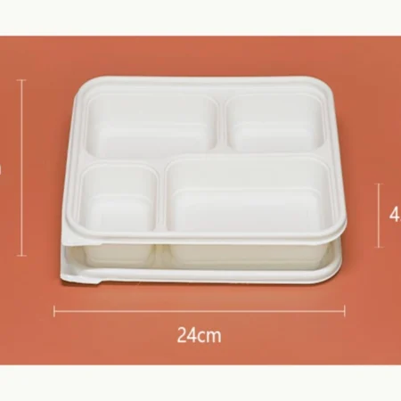 4-Compartment 1000ml Meal Box